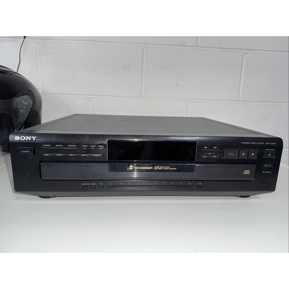 Sony CDP-C250Z 5‎ Disc CD Changer Player Untested  No Remote